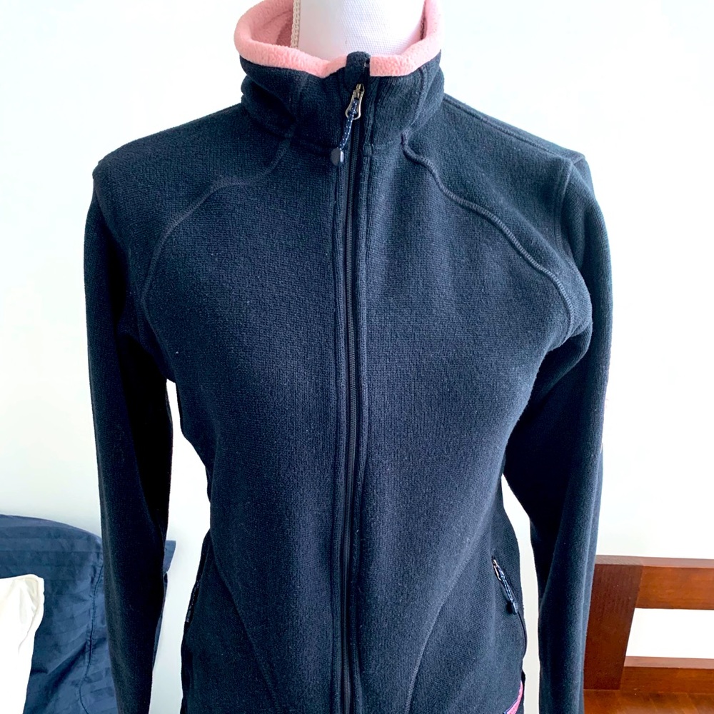 Navy/pink Vineyard Vines Fleece Jacket Sz S
